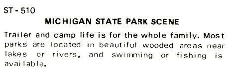 Bewabic State Park - Vintage Postcard (newer photo)